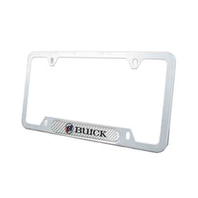 Load image into Gallery viewer, Brand New Universal 1PCS Buick Silver Metal License Plate Frame