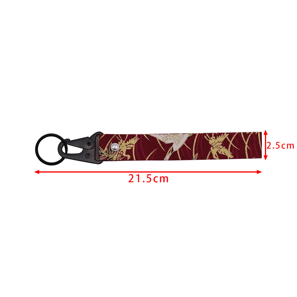 BRAND NEW JDM Sakura Bird Racing Keychain Metal key Ring Hook Strap Lanyard Universal