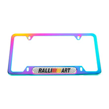 Load image into Gallery viewer, Brand New Universal 1PCS Ralliart Neo Chrome Metal License Plate Frame