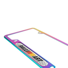 Load image into Gallery viewer, Brand New Universal 1PCS Ralliart Neo Chrome Metal License Plate Frame