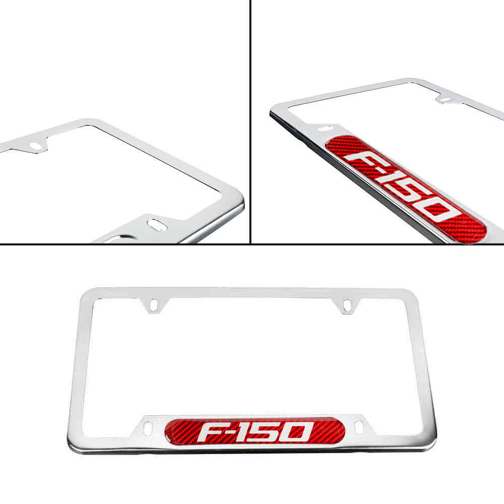 Brand New Universal 1PCS FORD F-150 Chrome Metal License Plate Frame