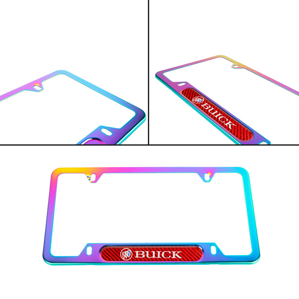 Brand New Universal 1PCS Buick Neo Chrome Metal License Plate Frame