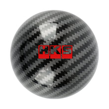 Load image into Gallery viewer, BRAND NEW UNIVERSAL HKS JDM Aluminum Carbon Fiber Style Round Ball Manual Gear Stick Shift Knob Universal M8 M10 M12