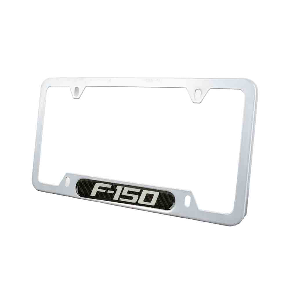 Brand New Universal 1PCS F-150 Silver Metal License Plate Frame