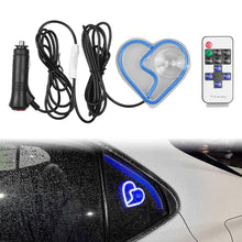 Load image into Gallery viewer, BRAND NEW UNIVERSAL BROKEN LOVE HEART BLUE LED Neon Flash Light Car Window Glow Electric Remote Control Lamp