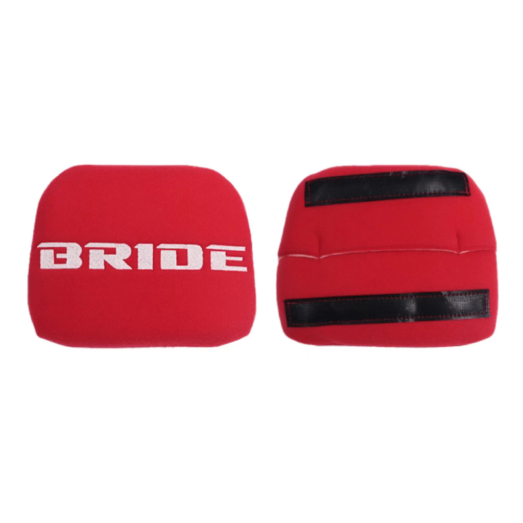 BRAND NEW 1PCS JDM BRIDE Racing Red Tuning Pad For Head Rest Cushion Bucket Seat Racing