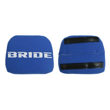 Load image into Gallery viewer, BRAND NEW 1PCS JDM BRIDE Racing Blue Tuning Pad For Head Rest Cushion Bucket Seat Racing