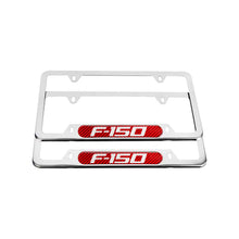 Load image into Gallery viewer, Brand New Universal 2PCS FORD F-150 Chrome Metal License Plate Frame