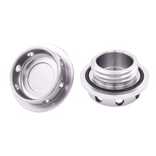 Load image into Gallery viewer, Brand New JDM Silver Aluminum Engine Oil Fuel Filler Cap Billet For Toyota