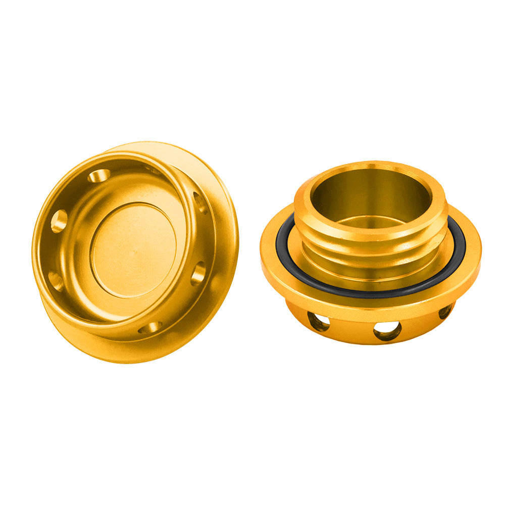 Brand New JDM Gold Aluminum Engine Oil Fuel Filler Cap Billet For Subaru