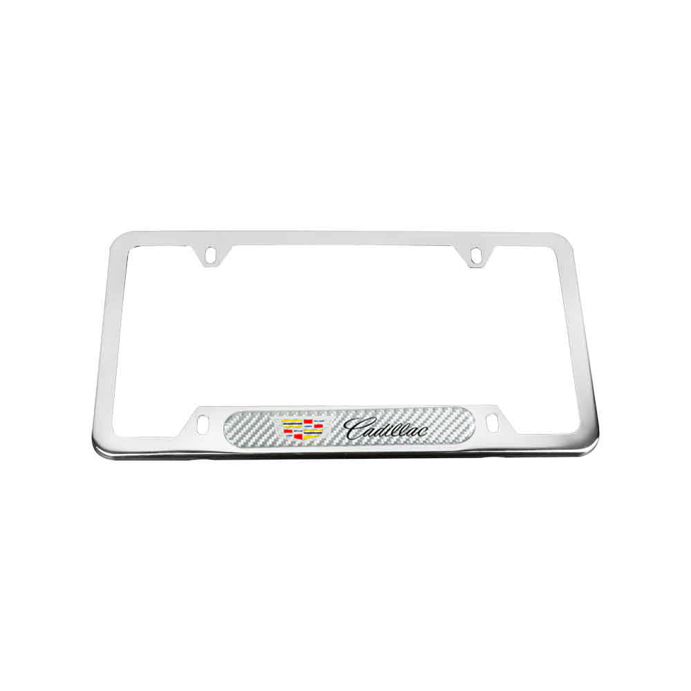 Brand New Universal 1PCS CADILLAC Chrome Metal License Plate Frame