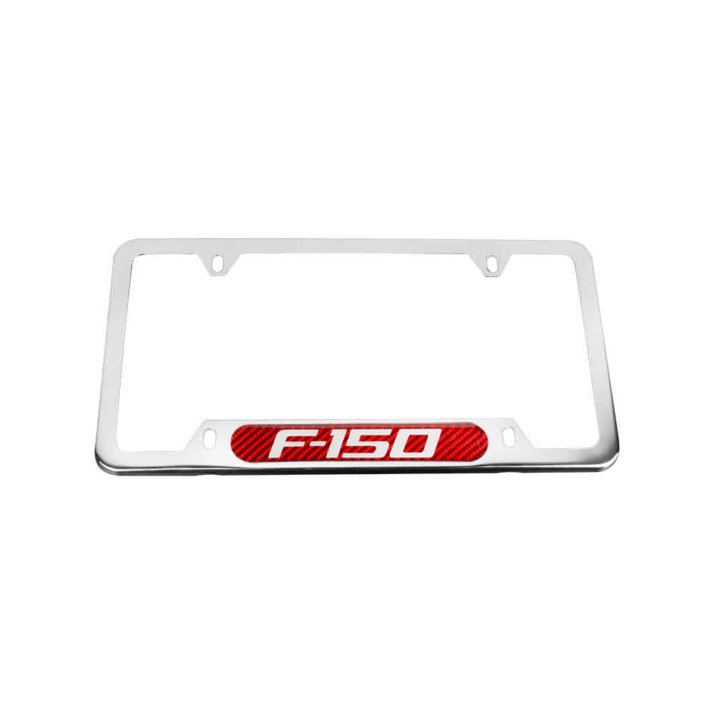 Brand New Universal 2PCS FORD F-150 Chrome Metal License Plate Frame