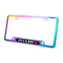 Load image into Gallery viewer, Brand New Universal 1PCS Nismo Neo Chrome Metal License Plate Frame