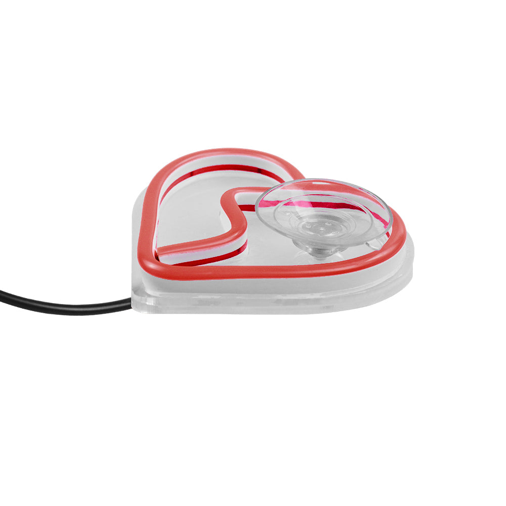 BRAND NEW UNIVERSAL BROKEN LOVE HEART RED LED Neon Flash Light Car Window Glow Electric Remote Control Lamp