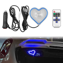 Load image into Gallery viewer, BRAND NEW UNIVERSAL LOVE HEART BLUE LED Neon Flash Light Car Window Glow Electric Remote Control Lamp