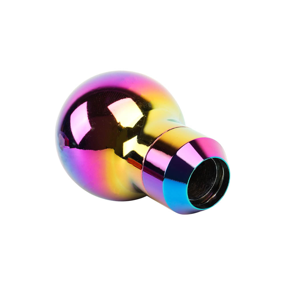 BRAND NEW UNIVERSAL MOMO Racing Universal Neo Chrome Aluminum Round Shift Knob Lever Knob M8 M10 M12