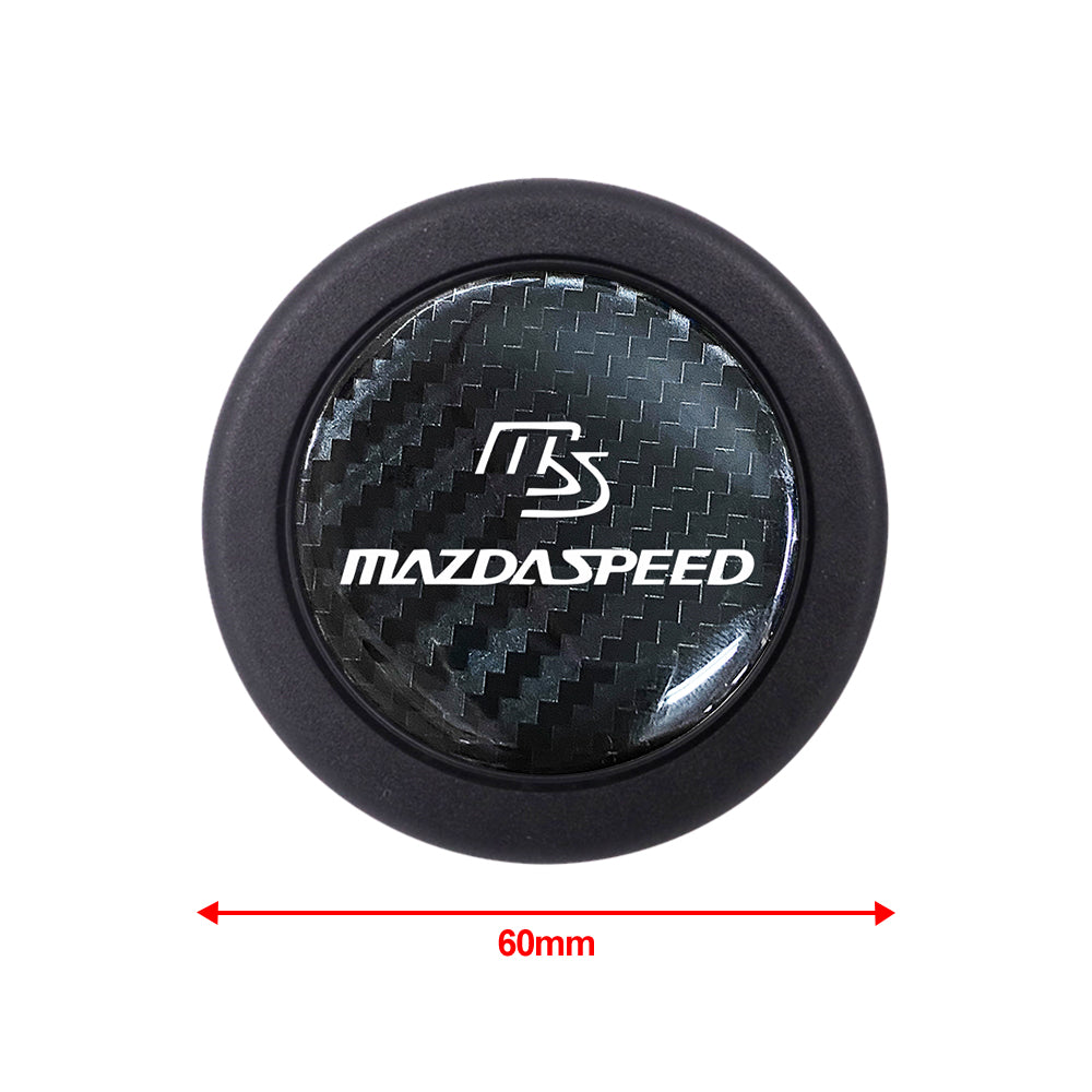 Brand New Universal Mazdaspeed Car Horn Button Black Steering Wheel Center Cap