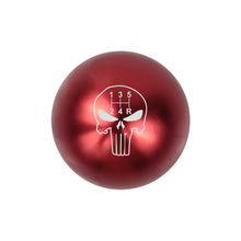 Load image into Gallery viewer, BRAND NEW UNIVERSAL JDM THE PUNISHER 5 SPEED Aluminum Red Round Ball Manual Gear Stick Shift Knob M8 M10 M12