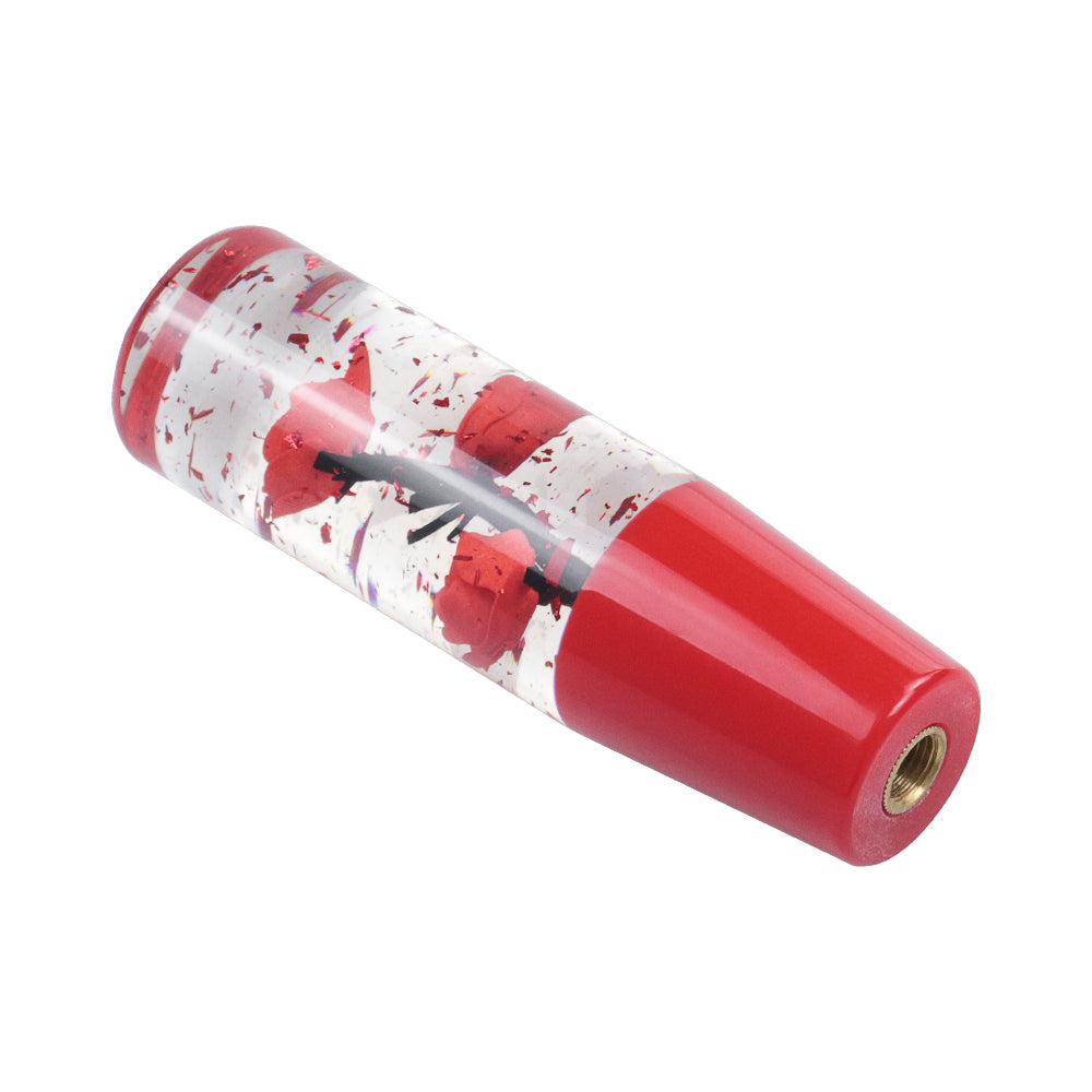 Brand New Universal 150mm Sakura Red Glitter Rose Flowers Manual Car Gear Stick Shift Knob M8 M10 M12