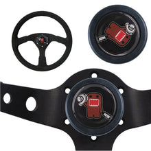 Load image into Gallery viewer, Brand New Universal JDM Domo Anime Hentai Car Horn Button Black Steering Wheel Center Cap