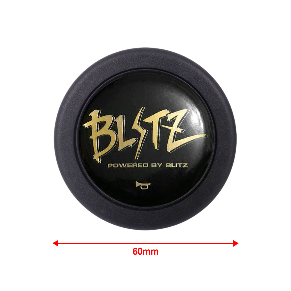 Brand New Universal Blitz Car Horn Button Black Steering Wheel Center Cap