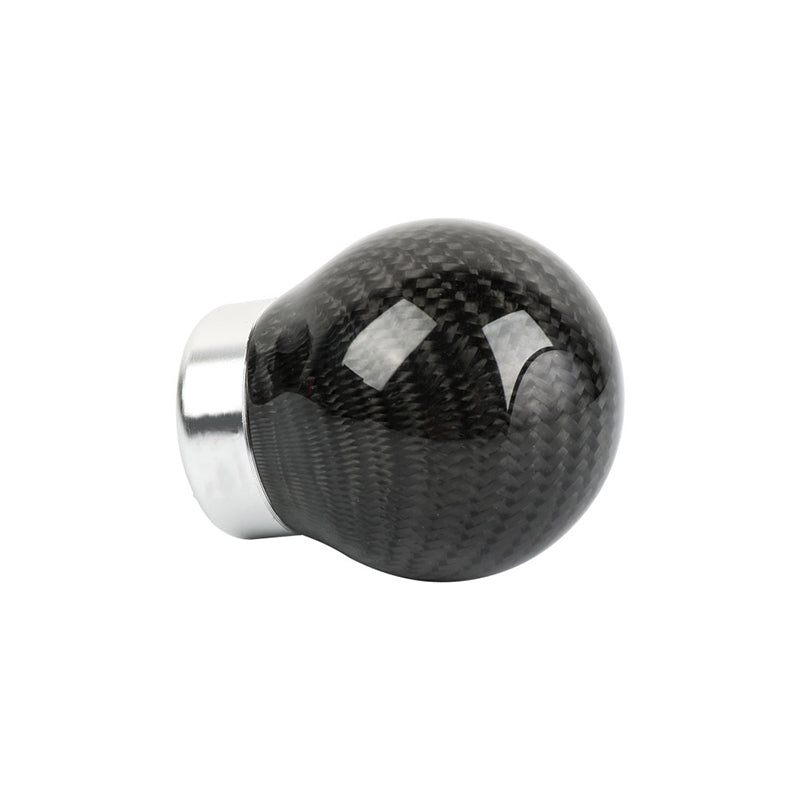 Brand New Universal Real Carbon Fiber Black Round Ball Manual Car Racing Gear Shift Knob Shifter M12 M10 M8