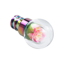 Load image into Gallery viewer, Brand New Universal Acrylic Clear Crystal Yellow /Pink Rose Flower Ball Gear Shift Knob Manual M8 M10 M12