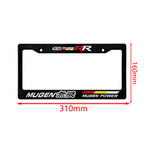 Load image into Gallery viewer, Brand New Universal 2PCS MUGEN RR ABS Plastic Black License Plate Frame Cover