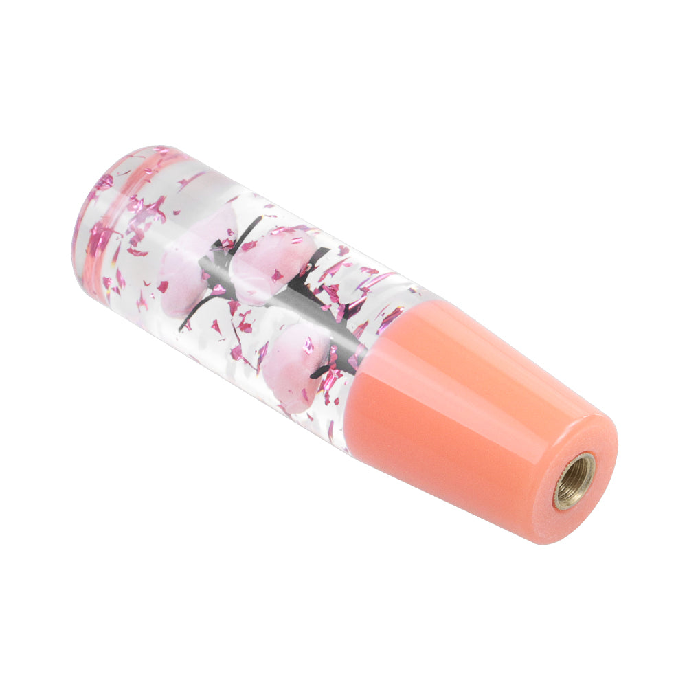 Brand New Universal 150mm Sakura Pink Glitter Rose Flowers Manual Car Gear Stick Shift Knob M8 M10 M12