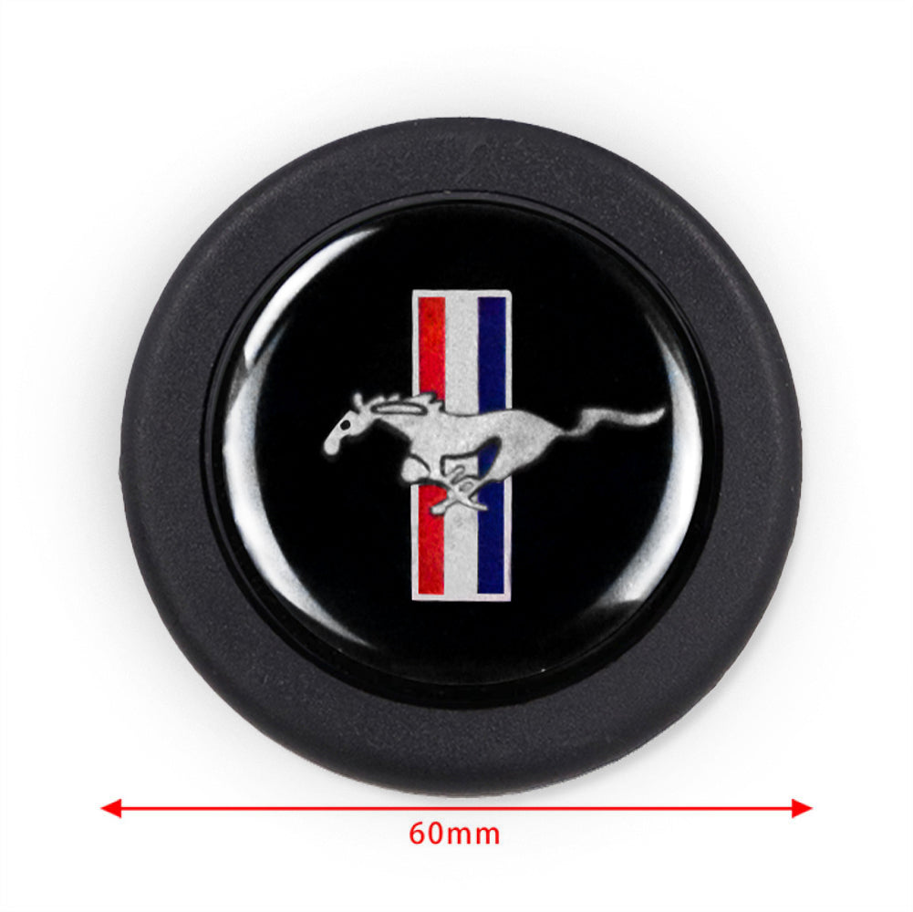 Brand New Universal Ford Mustang Car Horn Button Black Steering Wheel Horn Button Center Cap