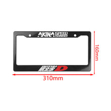 Load image into Gallery viewer, Brand New Universal 1PCS JDM INITIAL D AKINA SPEEDSTAR ABS Plastic Black License Plate Frame