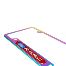 Load image into Gallery viewer, Brand New Universal 1PCS Ford Racing Neo Chrome Metal License Plate Frame