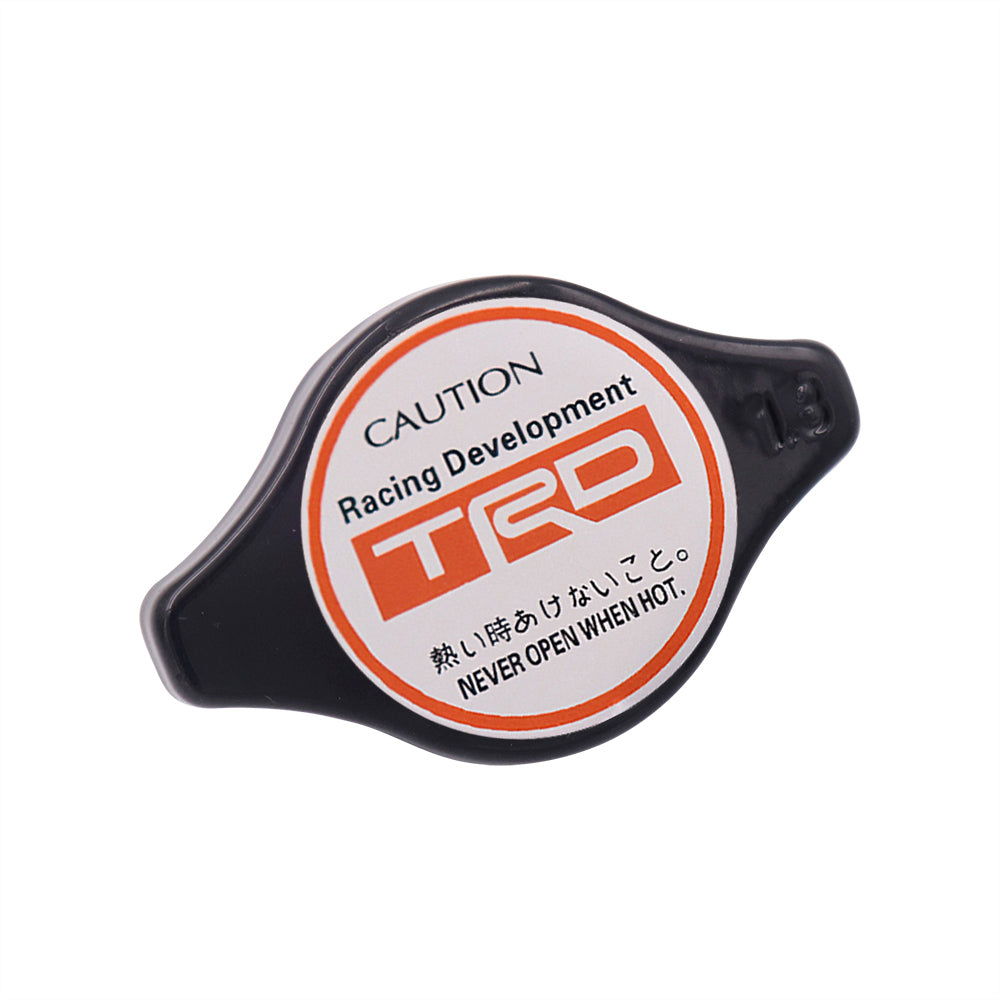 Brand New JDM 1.3bar 9mm TRD Black Racing Cap High Pressure Radiator Cap For Toyota