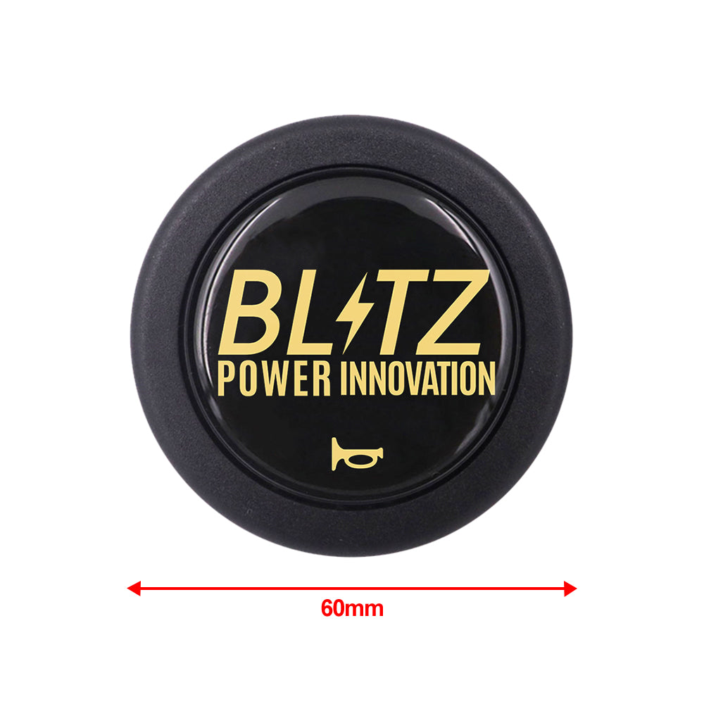 Brand New Universal Blitz Car Horn Button Black Steering Wheel Center Cap