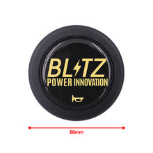 Load image into Gallery viewer, Brand New Universal Blitz Car Horn Button Black Steering Wheel Center Cap