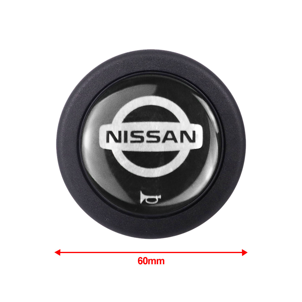 Brand New Universal Nissan Car Horn Button Black Steering Wheel Center Cap