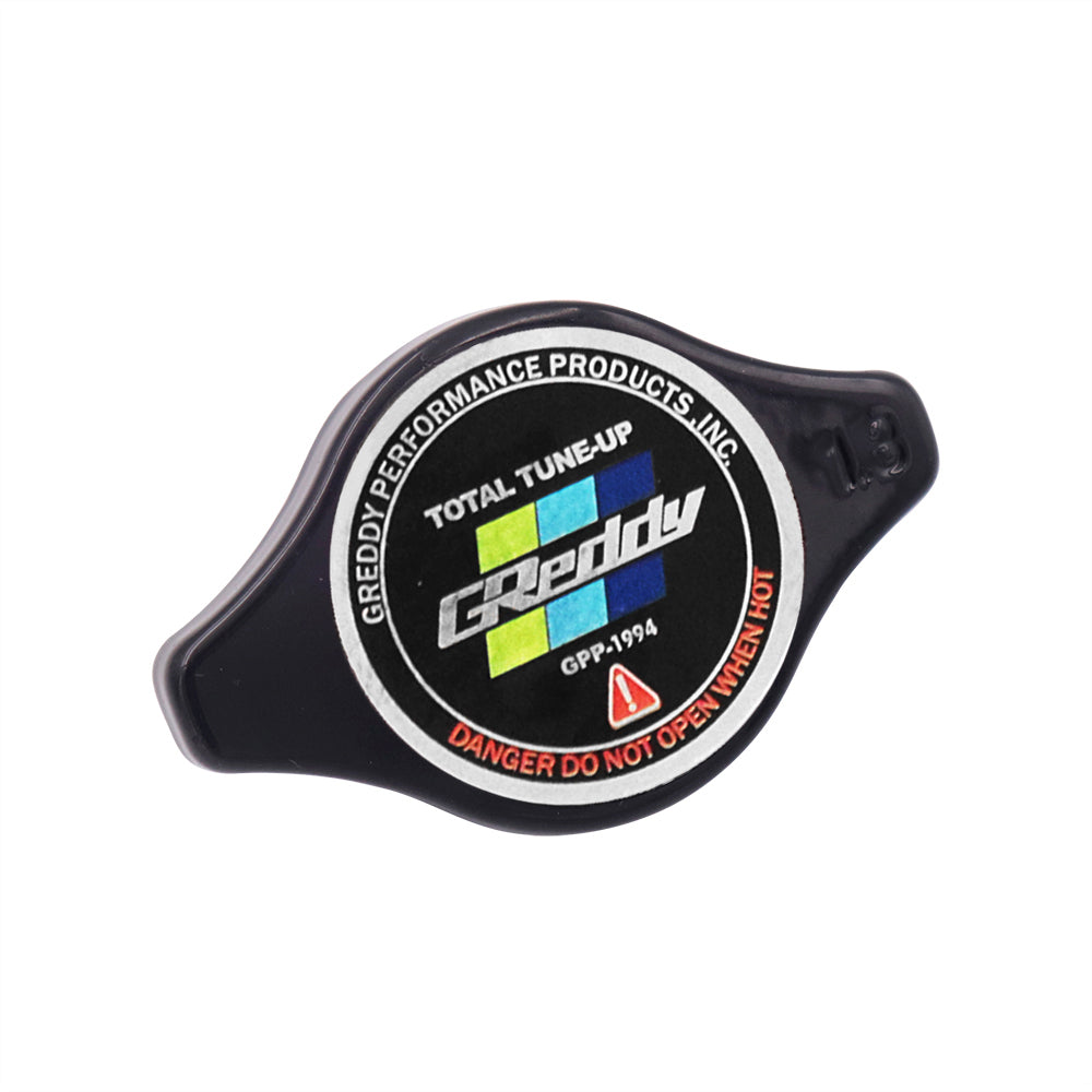 Brand New JDM 1.3bar 9mm Greddy Racing Black Racing Cap High Pressure Radiator Cap For Universal