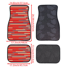 Load image into Gallery viewer, Brand New Universal 4PCS RECARO STYLE Racing Fabric Car Floor Mats Interior Carpets