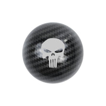 Load image into Gallery viewer, BRAND NEW UNIVERSAL JDM THE PUNISHER Aluminum Carbon Fiber Look Round Ball Manual Gear Stick Shift Knob M8 M10 M12