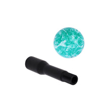 Load image into Gallery viewer, Brand New Mix Pearl White/Teal Round Ball Shift Knob Manuel Gear Stick M8 M10 M12 &amp; Black Shifter Extender Extension