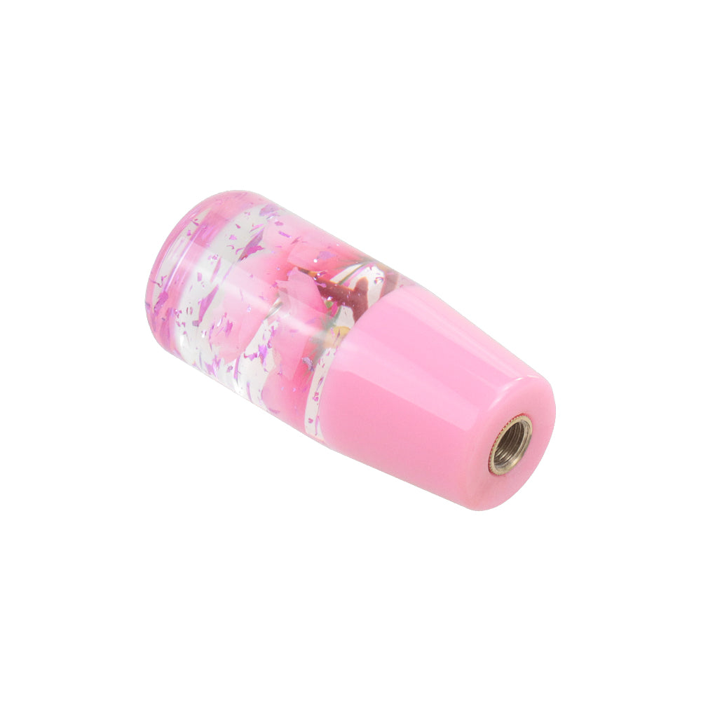 Brand New Universal 100mm Sakura Pink Glitter Rose Flowers Manual Car Gear Stick Shift Knob M8 M10 M12