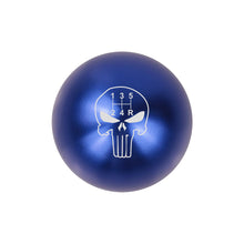 Load image into Gallery viewer, BRAND NEW UNIVERSAL JDM THE PUNISHER 5 SPEED Aluminum Blue Round Ball Manual Gear Stick Shift Knob M8 M10 M12