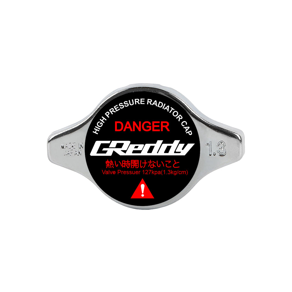 Brand New JDM 1.3bar 9mm Greddy Racing Chrome Racing Cap High Pressure Radiator Cap For Universal