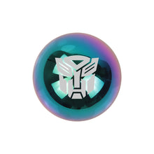 Load image into Gallery viewer, BRAND NEW UNIVERSAL JDM AUTOBOT TRANSFORMERS Aluminum Neo Chrome Round Ball Manual Gear Stick Shift Knob M8 M10 M12