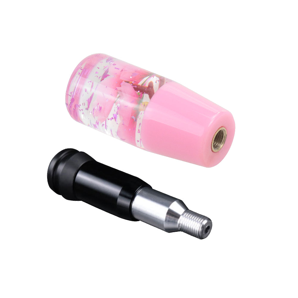 Brand New Glitter Pink Rose Flower Stick Shift Knob Automatic Gear Shifter