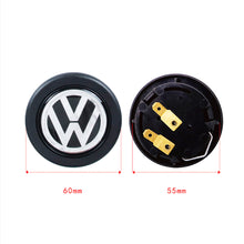 Load image into Gallery viewer, Brand New Universal Volkswagen Car Horn Button Black Steering Wheel Center Cap