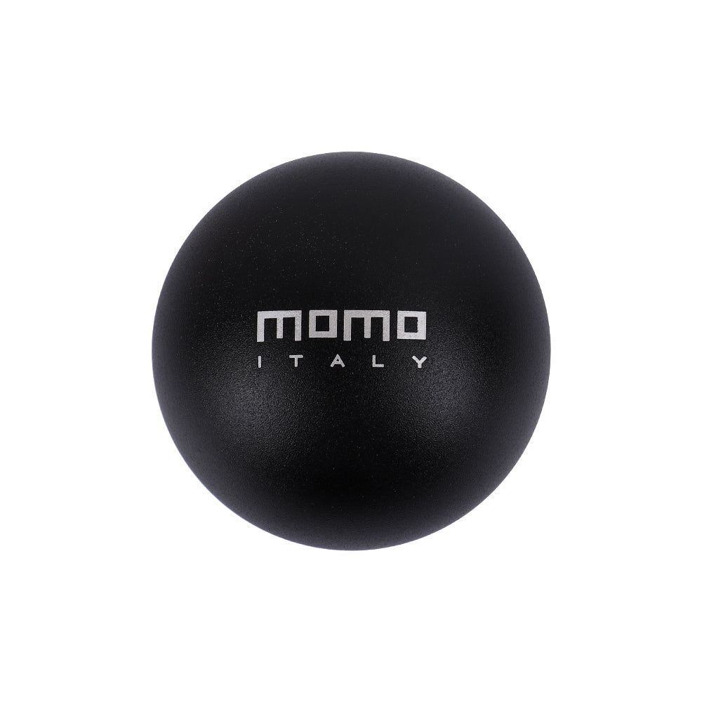 BRAND NEW UNIVERSAL MOMO Racing Universal Black Aluminum Round Shift Knob Lever Knob M8 M10 M12