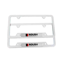 Load image into Gallery viewer, Brand New Universal 1PCS ROUSH PERFORMANCE Silver Metal License Plate Frame