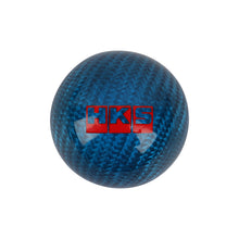 Load image into Gallery viewer, Brand New Universal HKS Car Gear Shift Knob Round Ball Shape Blue Real Carbon Fiber M8 M10 M12