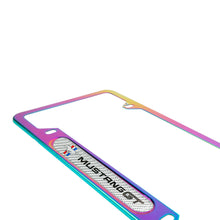 Load image into Gallery viewer, Brand New Universal 1PCS MUSTANG GT Neo Chrome Metal License Plate Frame